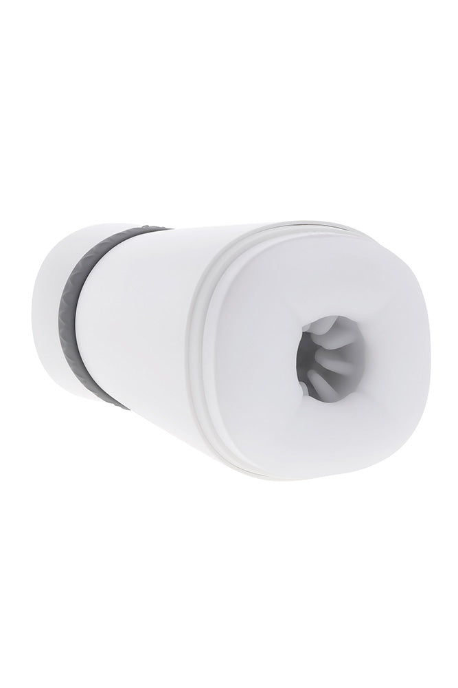 Playboy - Twist & Stroke Warming & Tightening Stroker with UV Cleaning Cap - White - Stag Shop