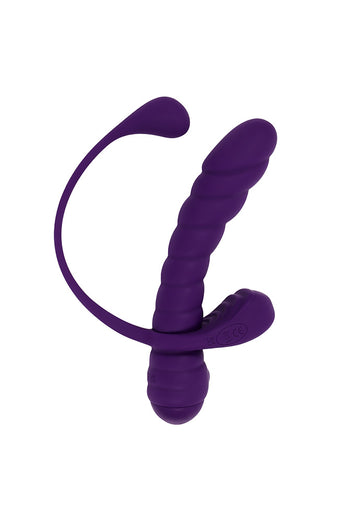 Playboy - Twisted Playground Vibrator with Detachable C-Ring Anal Tail - Stag Shop