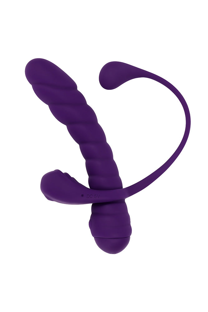 Playboy - Twisted Playground Vibrator with Detachable C-Ring Anal Tail - Stag Shop
