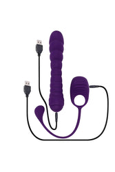 Playboy - Twisted Playground Vibrator with Detachable C-Ring Anal Tail - Stag Shop