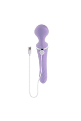 Playboy - Vibrato Dual Ended Wand Vibrator - Lilac - Stag Shop