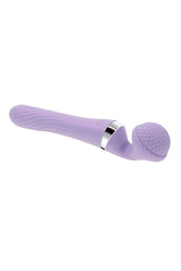 Playboy - Vibrato Dual Ended Wand Vibrator - Lilac - Stag Shop