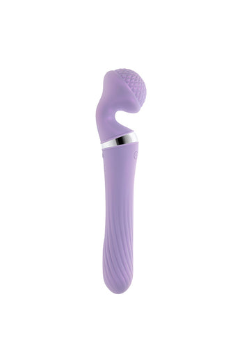 Playboy - Vibrato Dual Ended Wand Vibrator - Lilac - Stag Shop