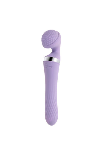 Playboy - Vibrato Dual Ended Wand Vibrator - Lilac - Stag Shop