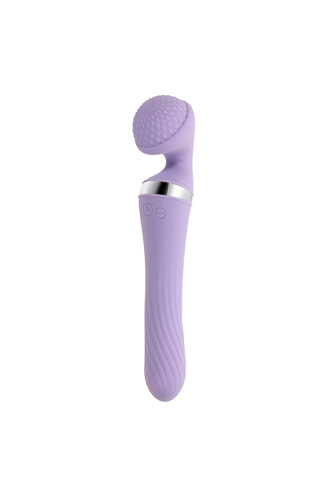 Playboy - Vibrato Dual Ended Wand Vibrator - Lilac - Stag Shop