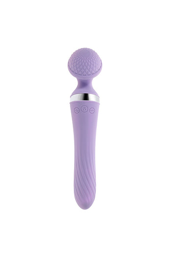 Playboy - Vibrato Dual Ended Wand Vibrator - Lilac - Stag Shop