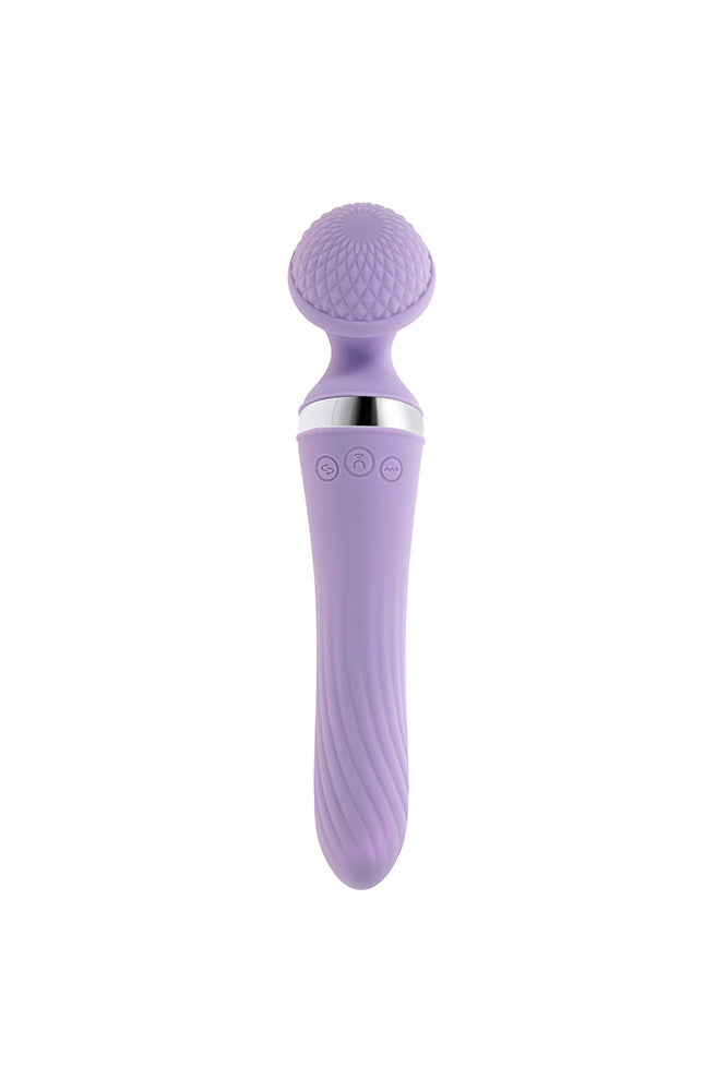 Playboy - Vibrato Dual Ended Wand Vibrator - Lilac - Stag Shop