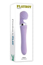 Playboy - Vibrato Dual Ended Wand Vibrator - Lilac - Stag Shop