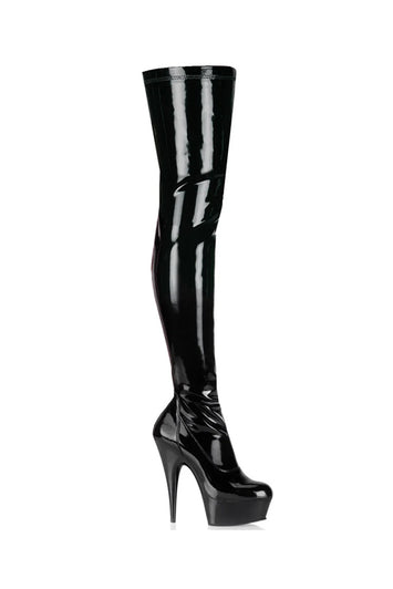 Pleaser USA - Delight 6" Platform Thigh High Boots - Stag Shop