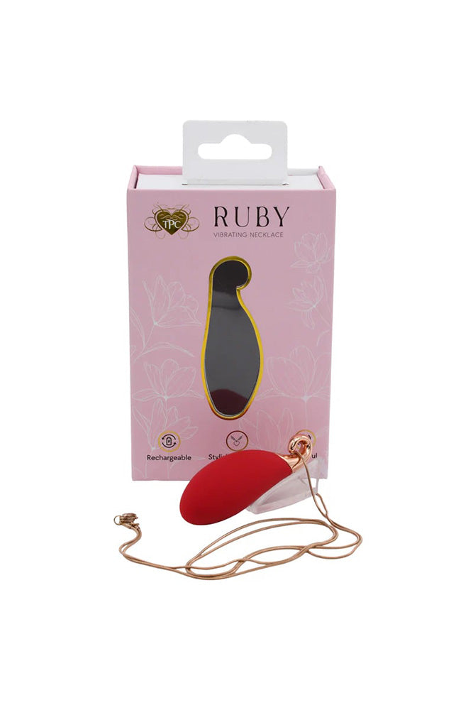 The Pleasure Company - Ruby Necklace Vibrator - Stag Shop