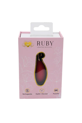 The Pleasure Company - Ruby Necklace Vibrator - Stag Shop