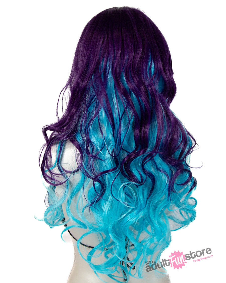 Pleasure Wigs- Ashley Wig - Blue/Purple - Stag Shop