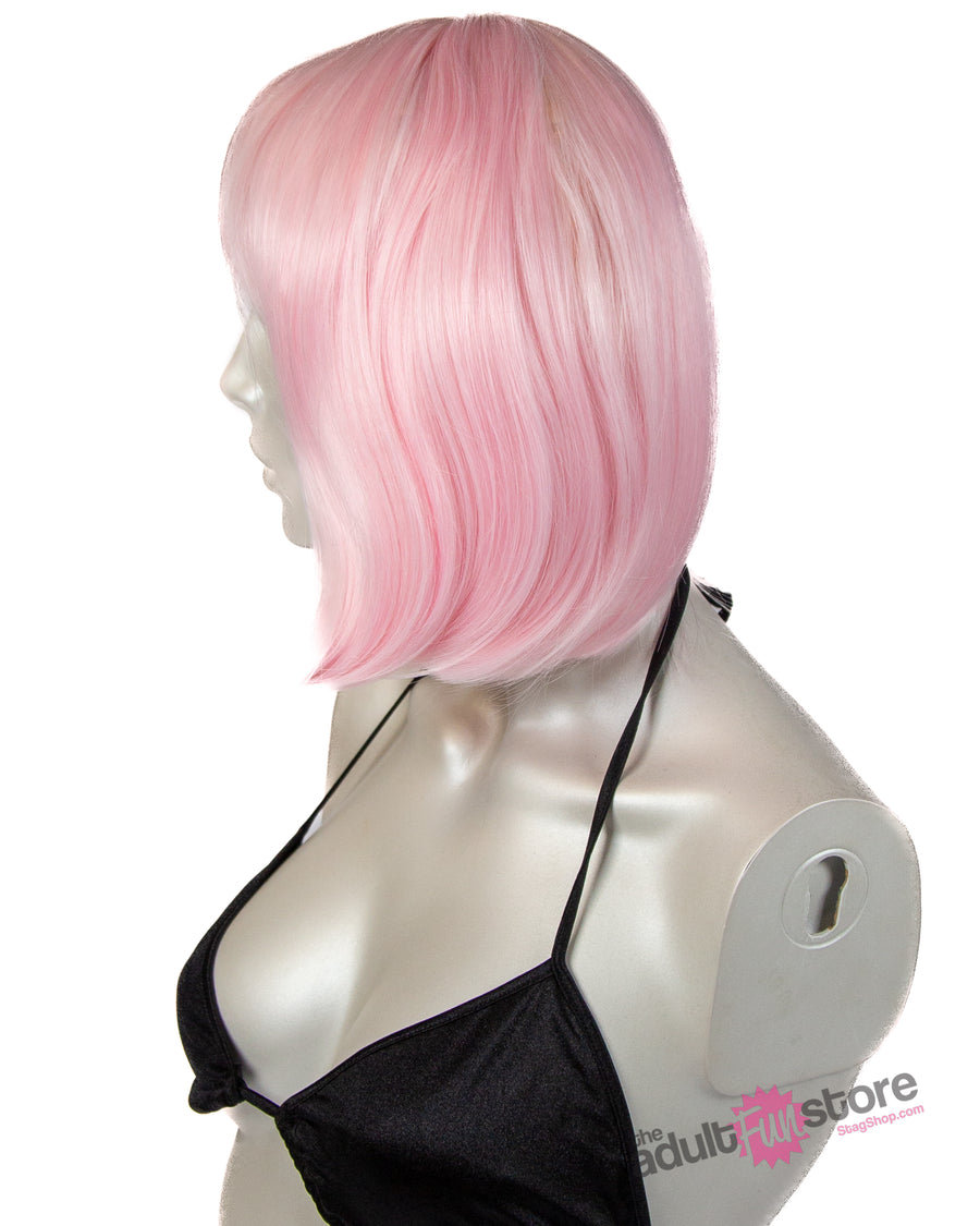 Pleasure Wigs - Cici Wig - Glow in the Dark Green/Pink - Stag Shop