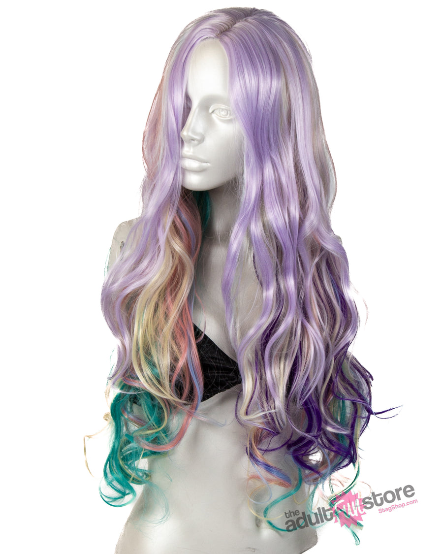 Pleasure Wigs - Ella Wig - Multicolour Pastel - Stag Shop