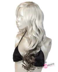 Pleasure Wigs - Gina Wig - White/Grey - Stag Shop