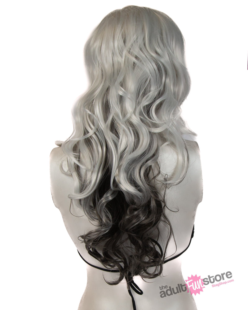 Pleasure Wigs - Gina Wig - White/Grey - Stag Shop