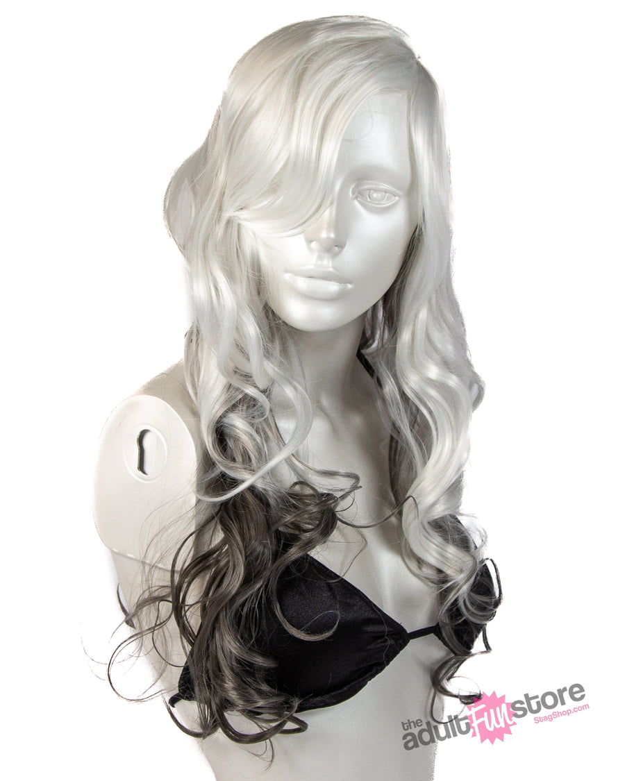 Pleasure Wigs - Gina Wig - White/Grey - Stag Shop