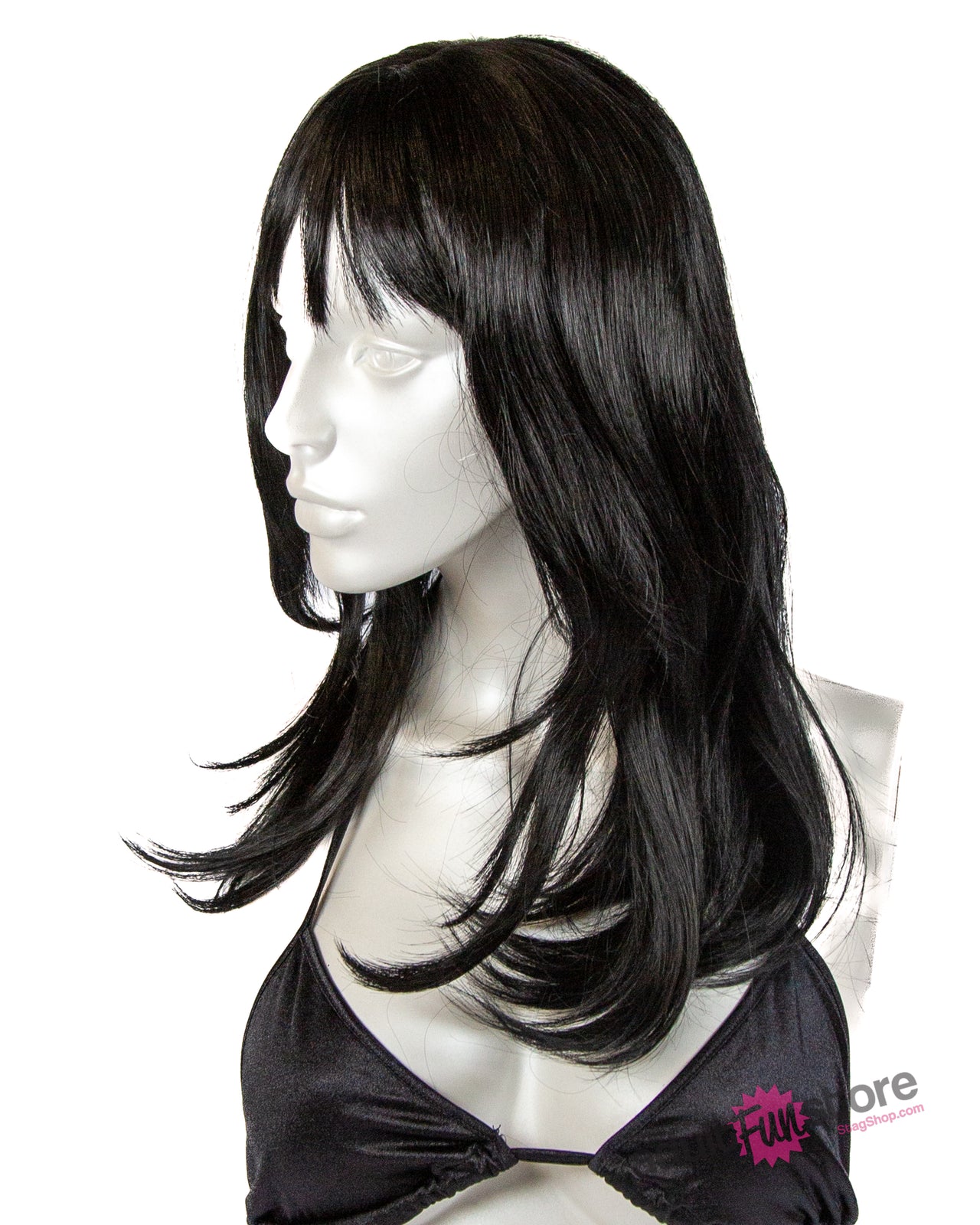 Pleasure Wigs - Steph Wig - Black - Stag Shop