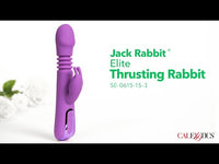 Cal Exotics - Jack Rabbit Elite - Thrusting Rabbit Vibrator - Purple