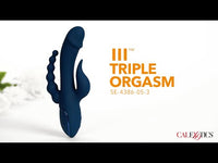 Cal Exotics - III - Triple Orgasm Double Penetration Rabbit Vibrator - Blue