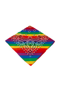 Thumbnail for Stag Shop - Paisley Pride Bandana - Rainbow - Stag Shop