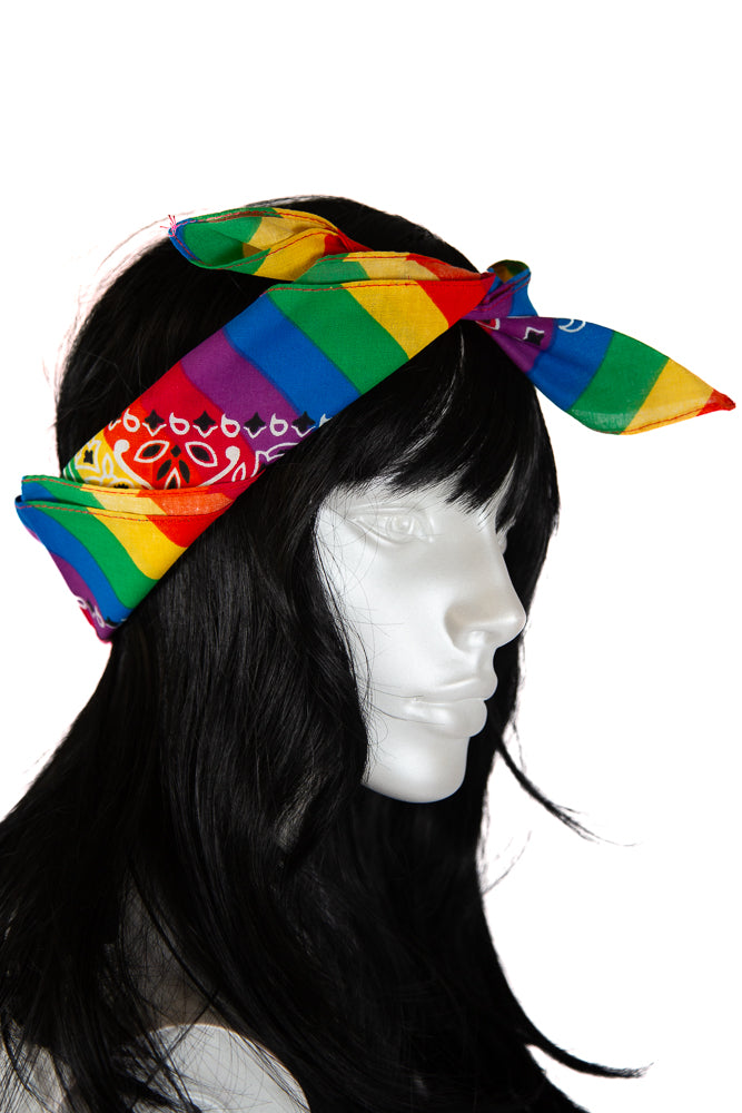 Stag Shop - Paisley Pride Bandana - Rainbow - Stag Shop