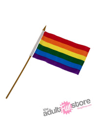 Thumbnail for Stag Shop - Pride Rainbow Flag on Stick - Various Sizes - Stag Shop