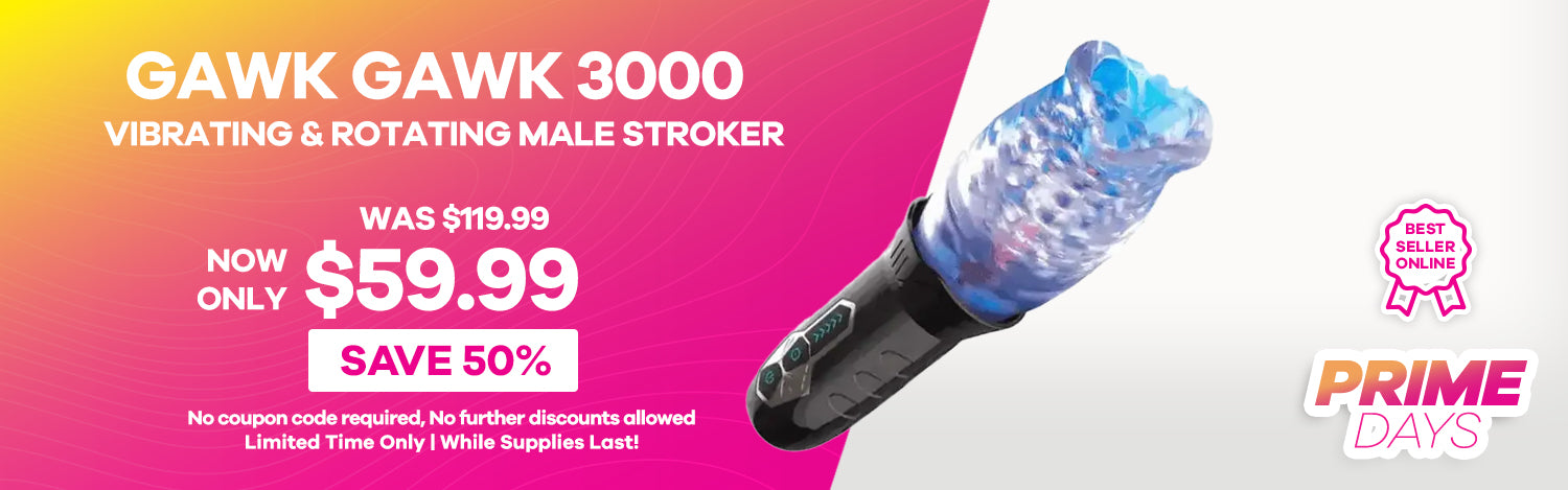 The Male Rose - Original Gawk Gawk 3000 | Vibrating & Rotating Male Stroker