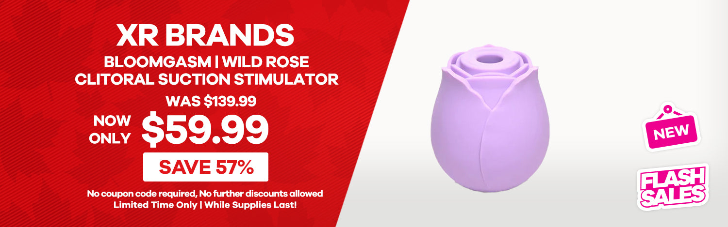 XR Brands - Bloomgasm - Wild Rose Clitoral Suction Stimulator