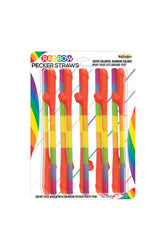 Hott Products - Rainbow Penis Straws - 10 Pack - Stag Shop