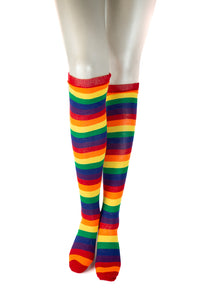Thumbnail for Stag Shop - Rainbow Over The Knee Socks - Rainbow - Stag Shop