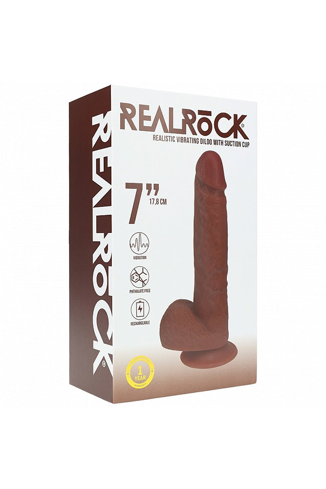 Shots Toys - RealRock - Vibrating Dildo with Balls - Stag Shop