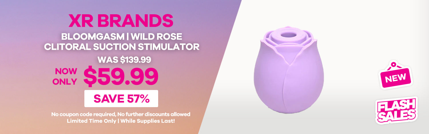 XR Brands - Bloomgasm - Wild Rose Clitoral Suction Stimulator