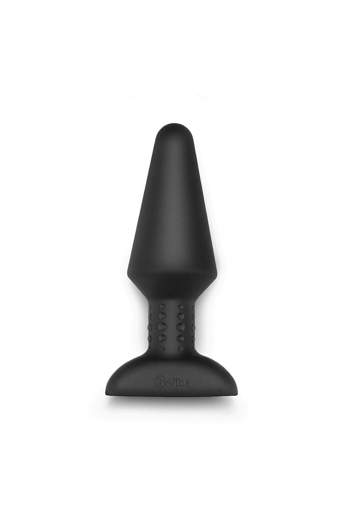 b-Vibe - Rimming XL Vibrating Butt Butt Plug with Remote Control - Black - Stag Shop