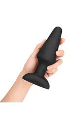 b-Vibe - Rimming XL Vibrating Butt Butt Plug with Remote Control - Black - Stag Shop