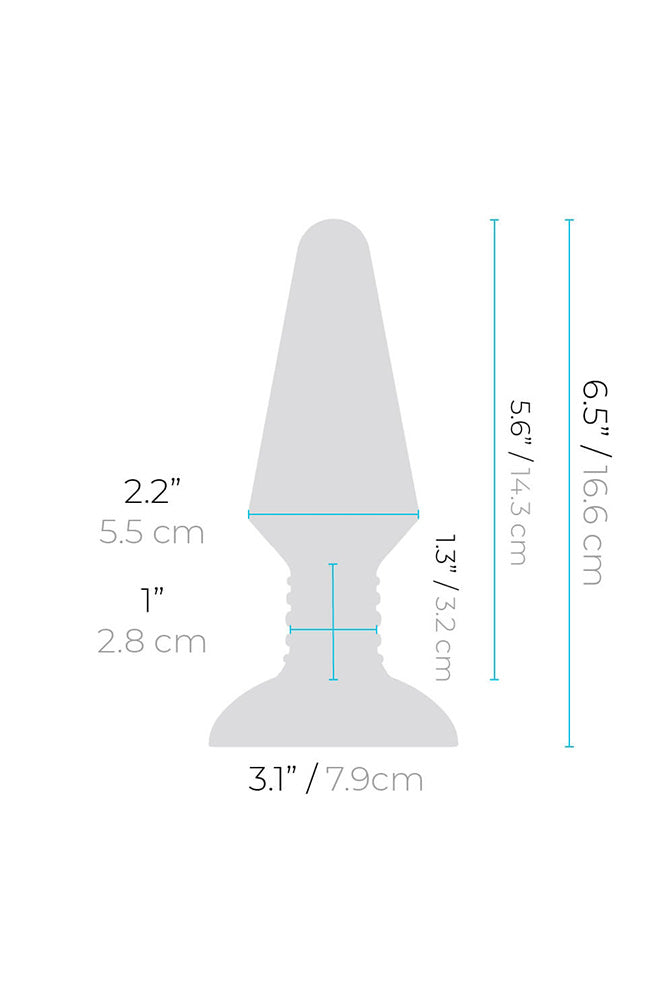 b-Vibe - Rimming XL Vibrating Butt Butt Plug with Remote Control - Black - Stag Shop