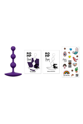 Romp - Amp Anal Beads - Purple - Stag Shop