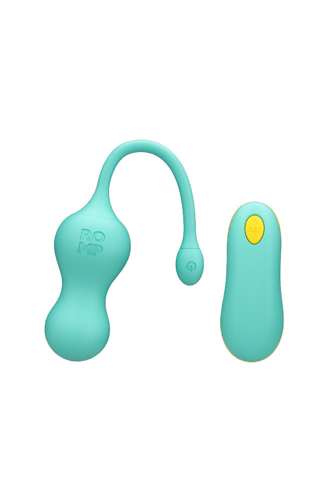 Romp - Cello Remote Control Egg Vibrator - Teal - Stag Shop