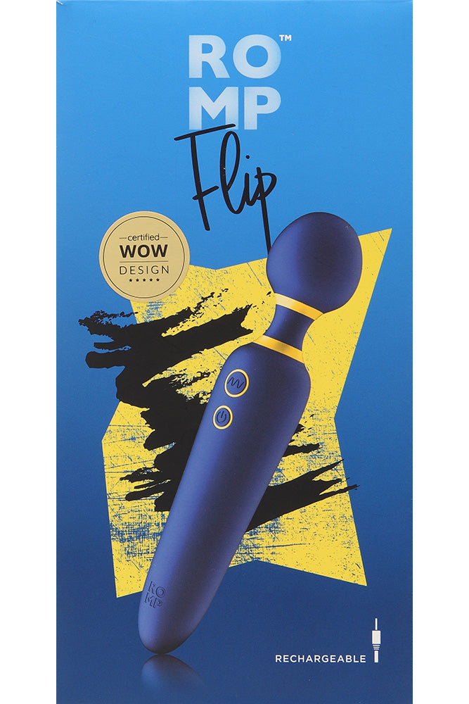 Romp - Flip Wand Vibrator - Blue - Stag Shop