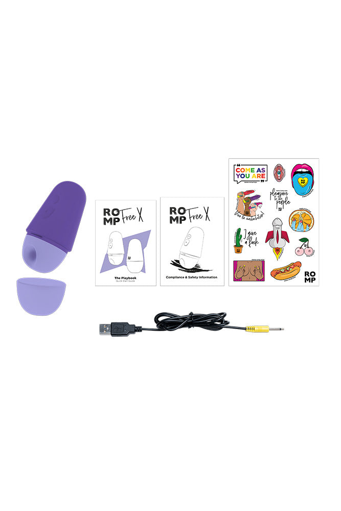 Romp - Free X Air Pulse Stimulator - Purple - Stag Shop
