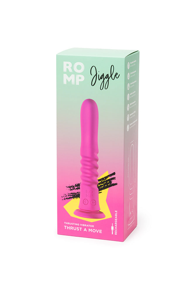 Romp - Jiggle Thrusting & Vibrating Dildo - Stag Shop
