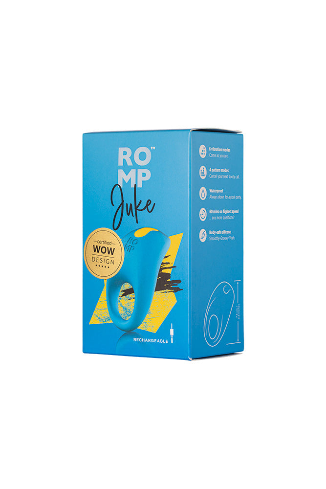 Romp - Juke Vibrating Cock Ring - Blue - Stag Shop