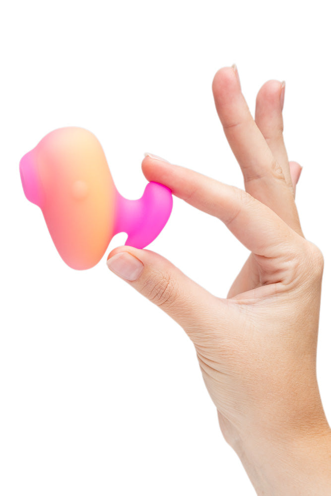 Romp - Kiss Air Pulse Stimulator - Orange/Pink - Stag Shop