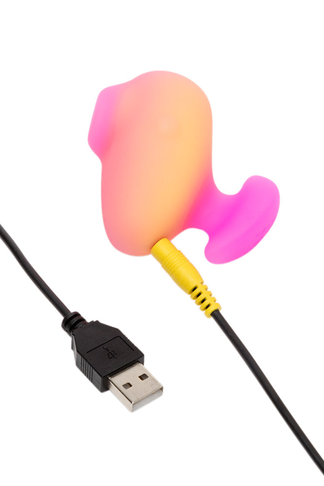 Romp - Kiss Air Pulse Stimulator - Orange/Pink - Stag Shop