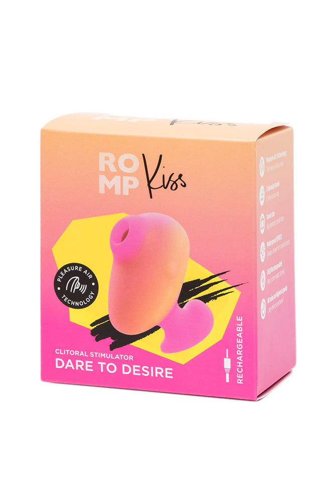 Romp - Kiss Air Pulse Stimulator - Orange/Pink - Stag Shop