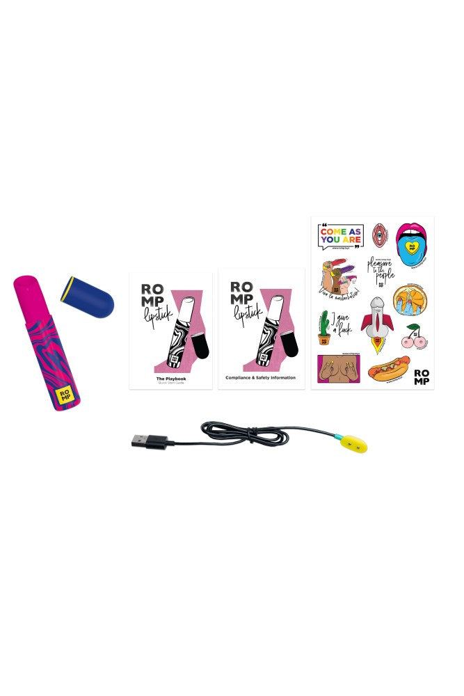 Romp - Lipstick Air Pulse Clitoral Stimulator - Pink - Stag Shop