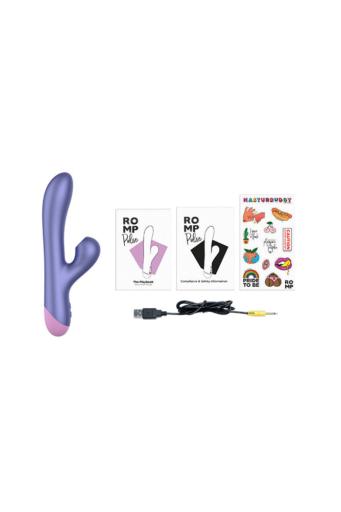 Romp - Pulse Rabbit Vibrator With Pleasure Air Technology - Stag Shop