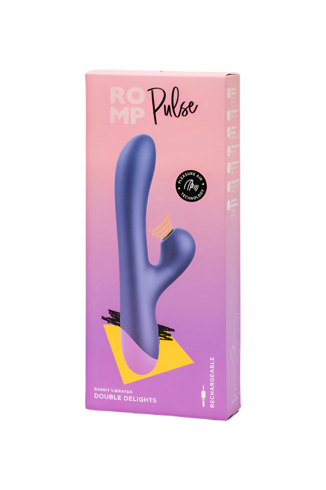 Romp - Pulse Rabbit Vibrator With Pleasure Air Technology - Stag Shop
