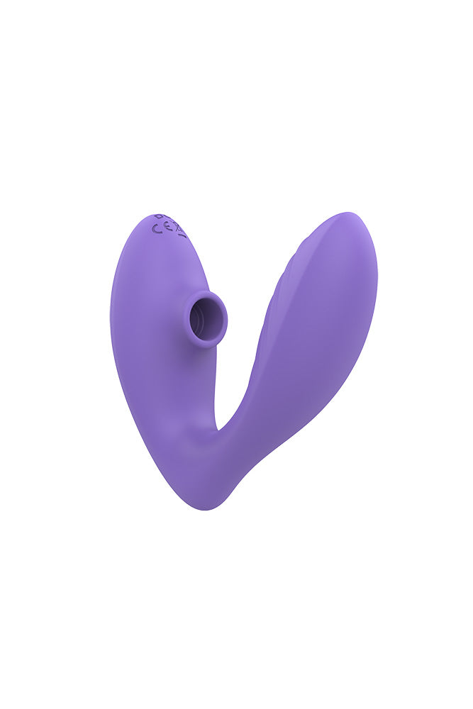 Romp - Reverb Dual Vibrator with Clitoral Suction - Purple - Stag Shop