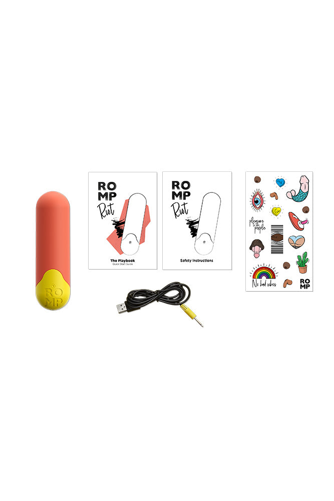 Romp - Riot Bullet Vibrator - Orange - Stag Shop